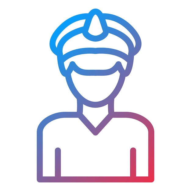 Diseño vectorial Estilo de icono de marinero