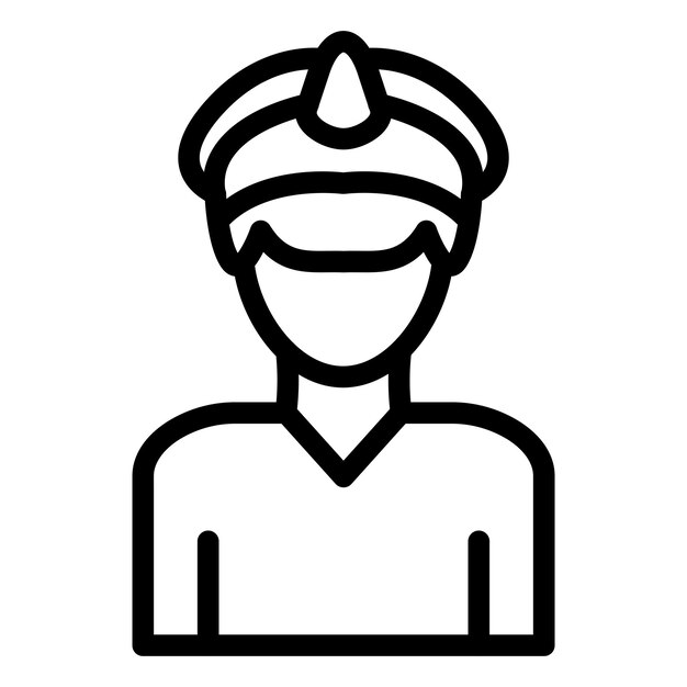 Diseño vectorial Estilo de icono de marinero
