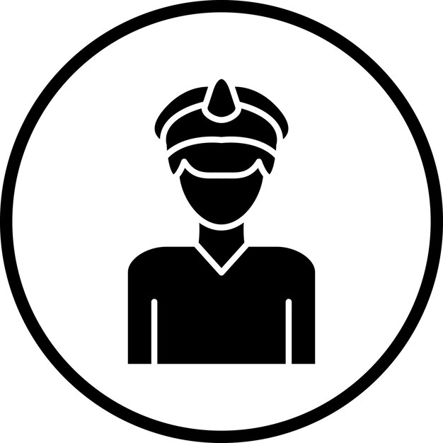 Diseño vectorial Estilo de icono de marinero