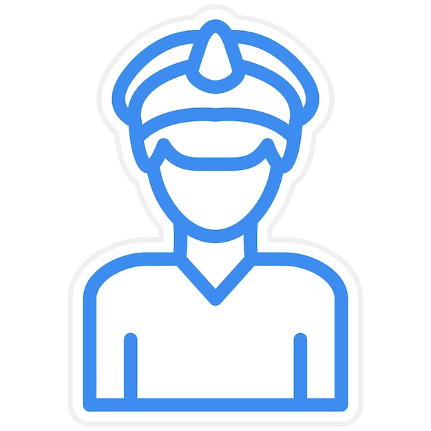 Diseño vectorial Estilo de icono de marinero