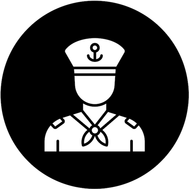 Diseño vectorial Estilo de icono de marinero