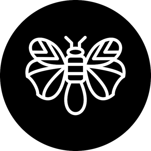 Diseño vectorial Estilo de icono de mariposa