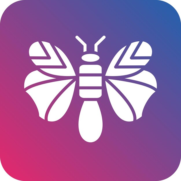 Vector diseño vectorial estilo de icono de mariposa