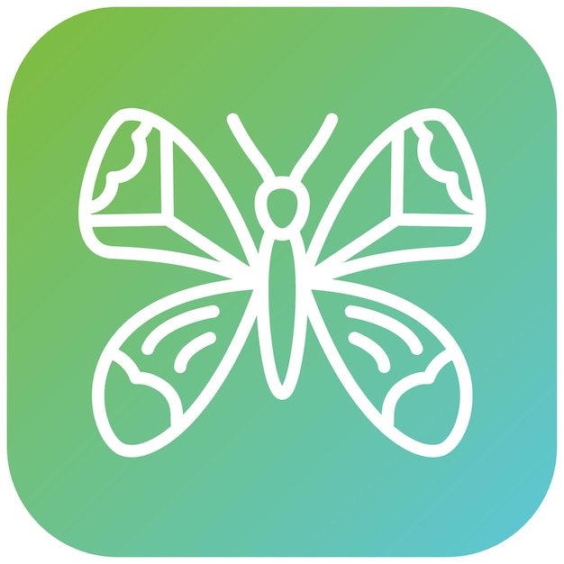 Diseño vectorial Estilo de icono de mariposa