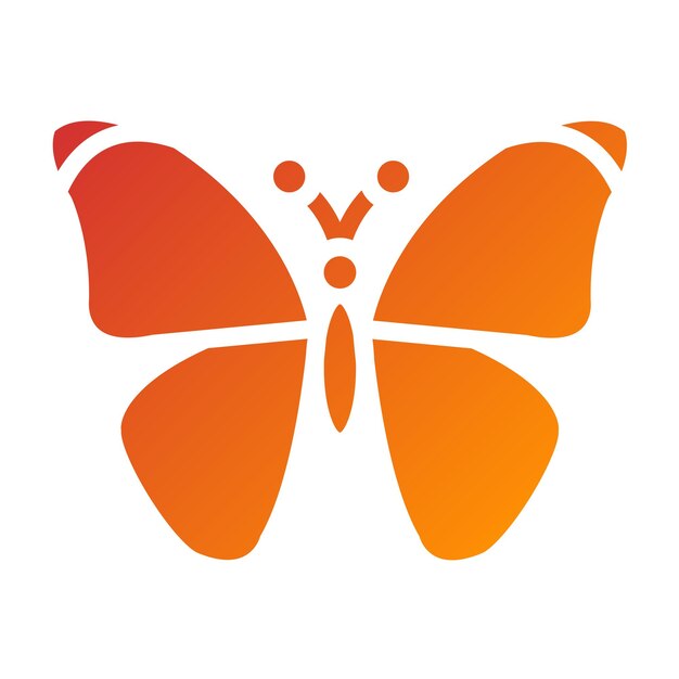 Diseño vectorial Estilo de icono de mariposa