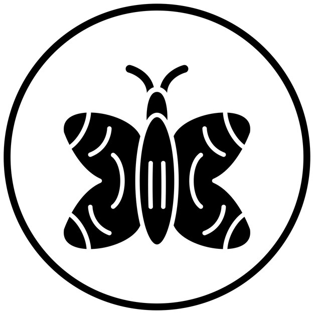 Diseño vectorial Estilo de icono de mariposa