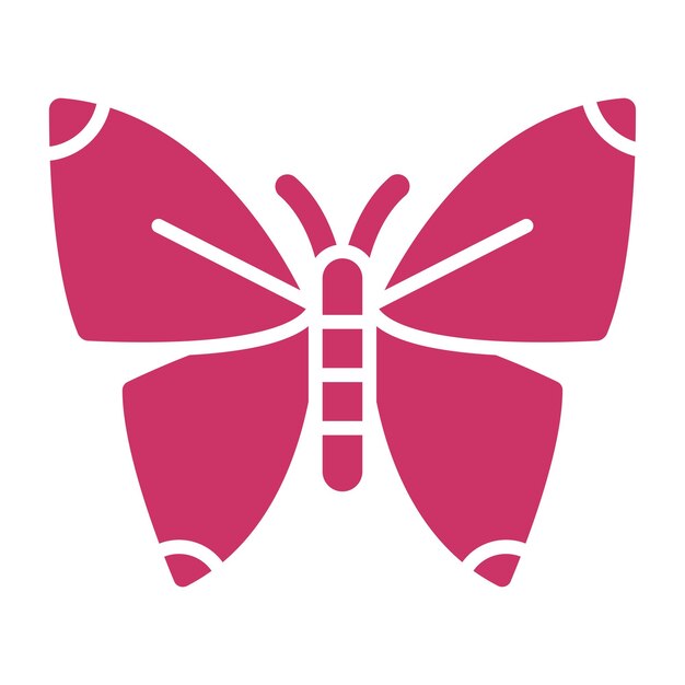 Diseño vectorial Estilo de icono de mariposa
