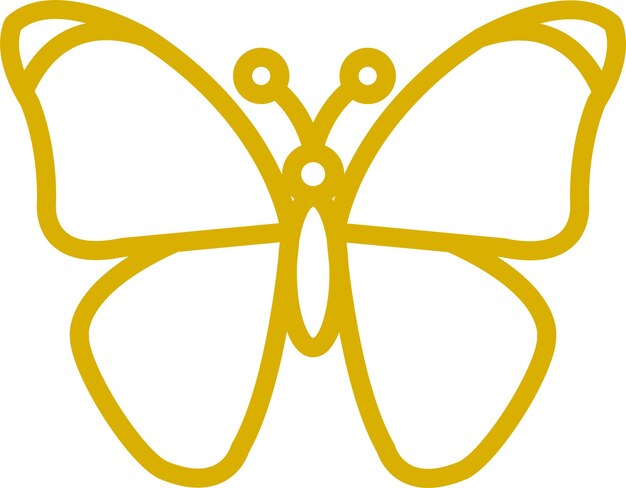Diseño vectorial Estilo de icono de mariposa