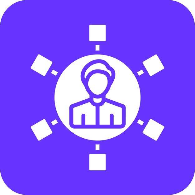 Diseño vectorial Estilo del icono de marketing de afiliados