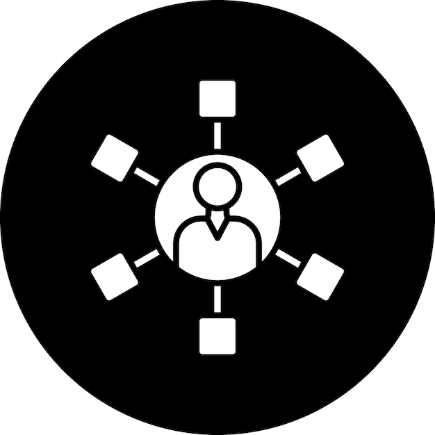 Diseño vectorial Estilo del icono de marketing de afiliados