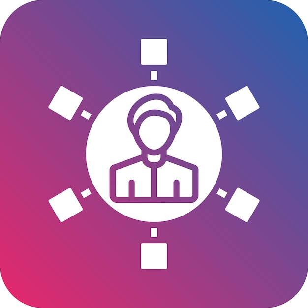 Diseño vectorial Estilo del icono de marketing de afiliados