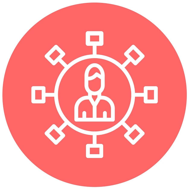 Diseño vectorial Estilo del icono de marketing de afiliados