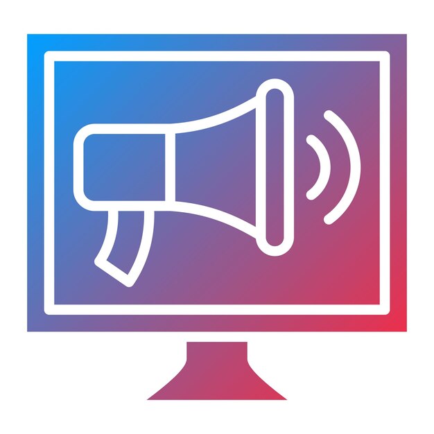 Diseño vectorial Estilo de icono de marketing digital