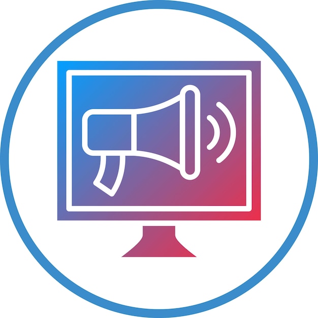 Diseño vectorial Estilo de icono de marketing digital