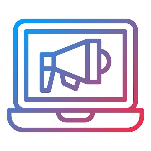 Diseño vectorial Estilo de icono de marketing digital