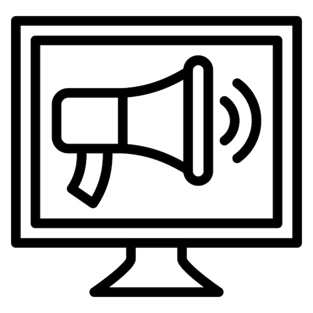 Diseño vectorial Estilo de icono de marketing digital