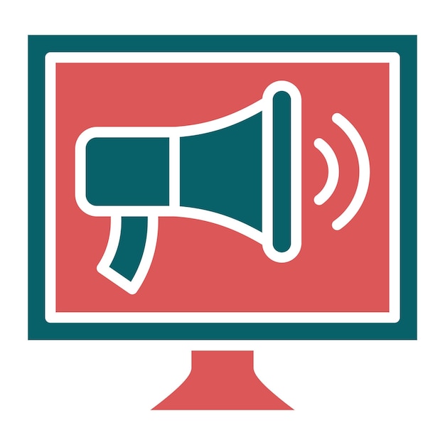 Diseño vectorial Estilo de icono de marketing digital