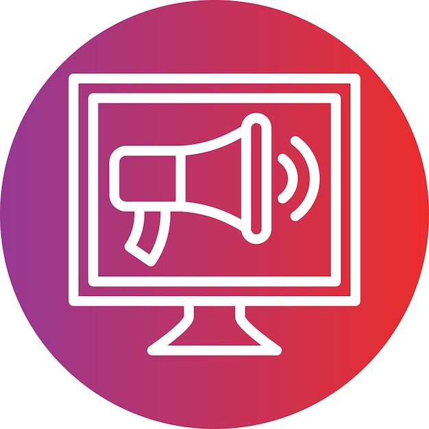 Diseño vectorial Estilo de icono de marketing digital