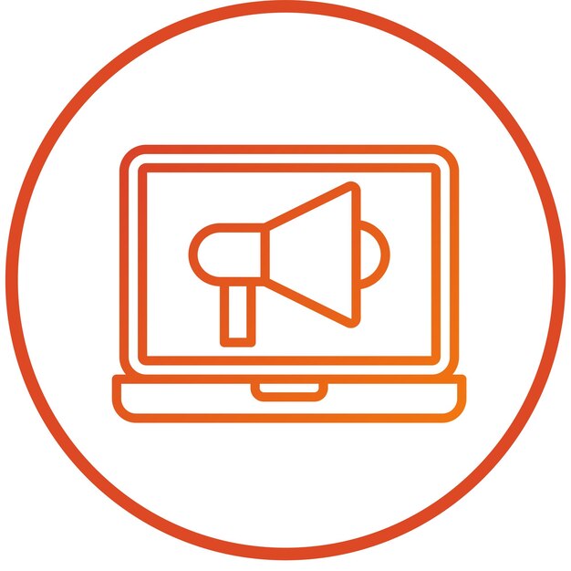 Diseño vectorial Estilo de icono de marketing digital