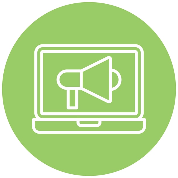 Diseño vectorial Estilo de icono de marketing digital