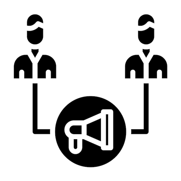 Diseño vectorial Estilo de icono de marketing viral