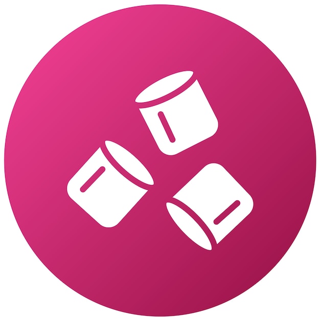 Diseño vectorial Estilo de icono de Marshmallow Meadow