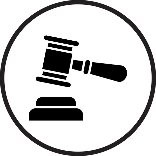 Diseño vectorial Estilo del icono del martillo