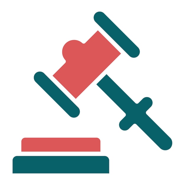 Diseño vectorial Estilo del icono del martillo