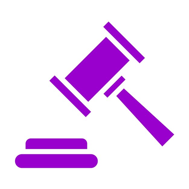 Diseño vectorial Estilo del icono del martillo