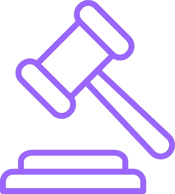 Diseño vectorial Estilo del icono del martillo