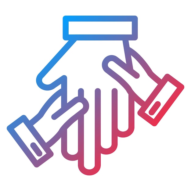 Diseño vectorial de estilo de icono de masaje de manos