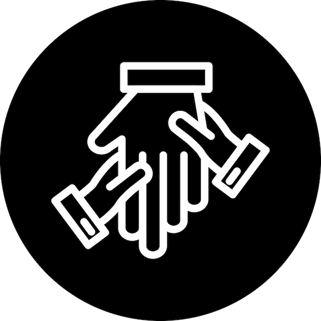 Diseño vectorial de estilo de icono de masaje de manos