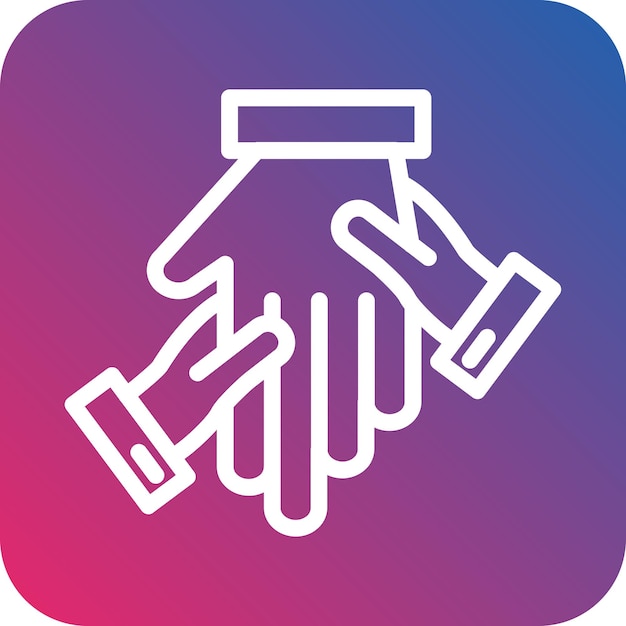 Diseño vectorial de estilo de icono de masaje de manos
