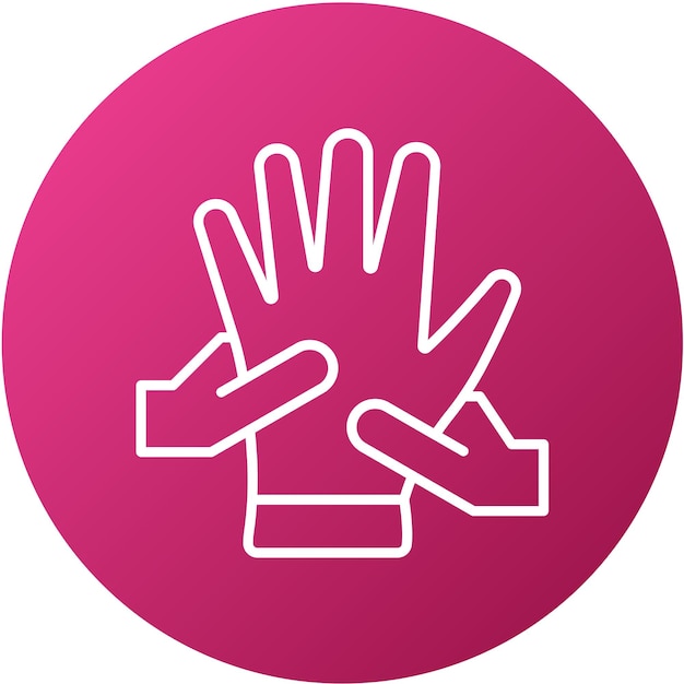 Diseño vectorial de estilo de icono de masaje de manos
