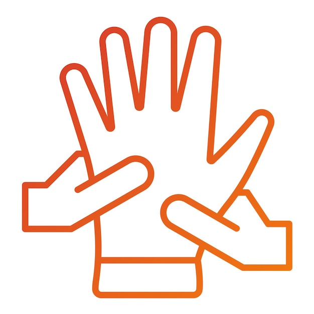 Diseño vectorial de estilo de icono de masaje de manos