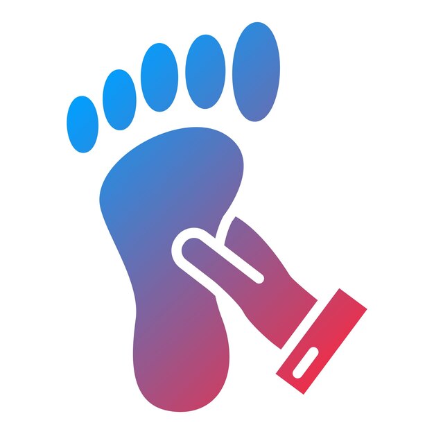 Diseño vectorial de estilo de icono de masaje de pies