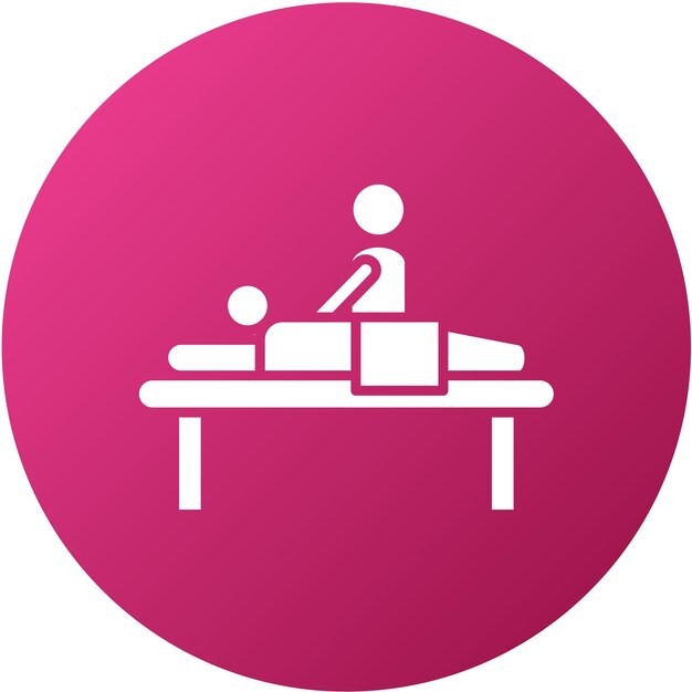 Diseño vectorial de estilo de icono de masaje