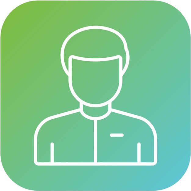Diseño vectorial Estilo del icono masculino del cliente