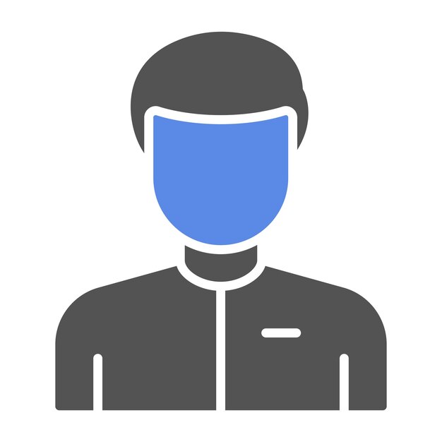 Diseño vectorial Estilo del icono masculino del cliente