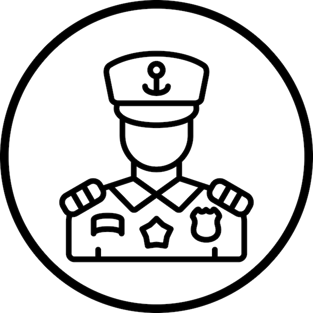 Diseño vectorial Estilo de ícono masculino marino