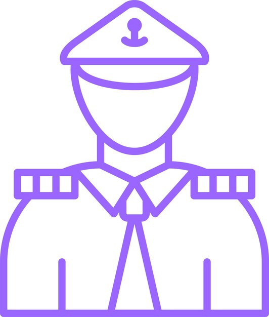 Diseño vectorial Estilo de ícono masculino marino