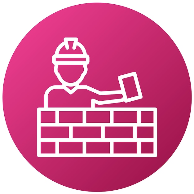Diseño vectorial Estilo de icono de Mason