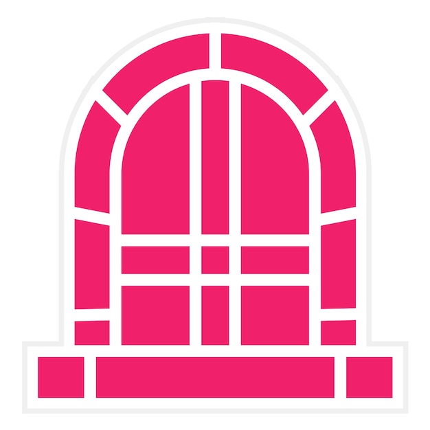 Diseño vectorial del estilo del icono de la mazmorra
