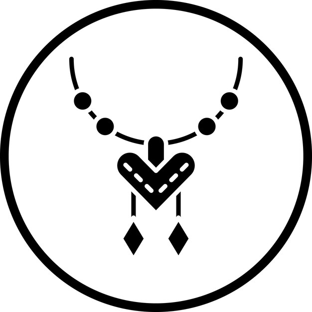Diseño vectorial Estilo del icono del medallón de boda