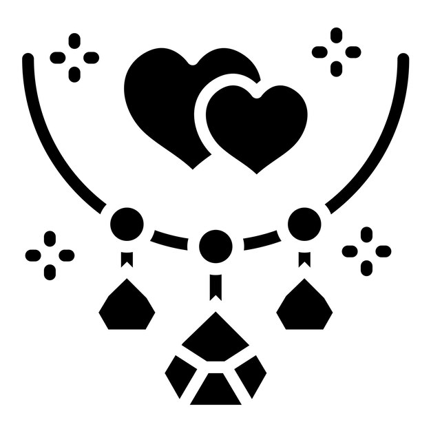 Diseño vectorial Estilo del icono del medallón de boda
