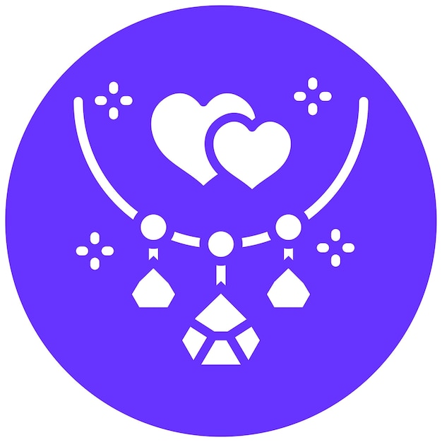 Diseño vectorial Estilo del icono del medallón de boda