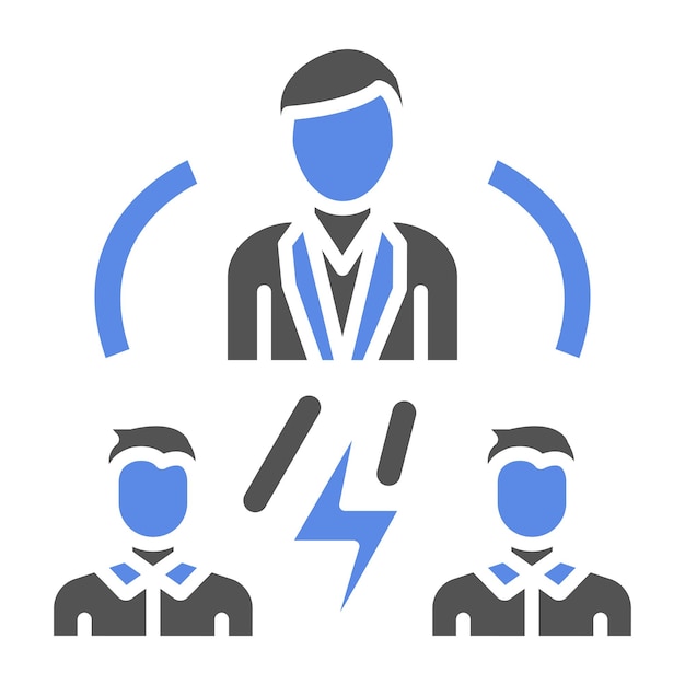 Diseño vectorial Estilo del icono del mediador intermedio