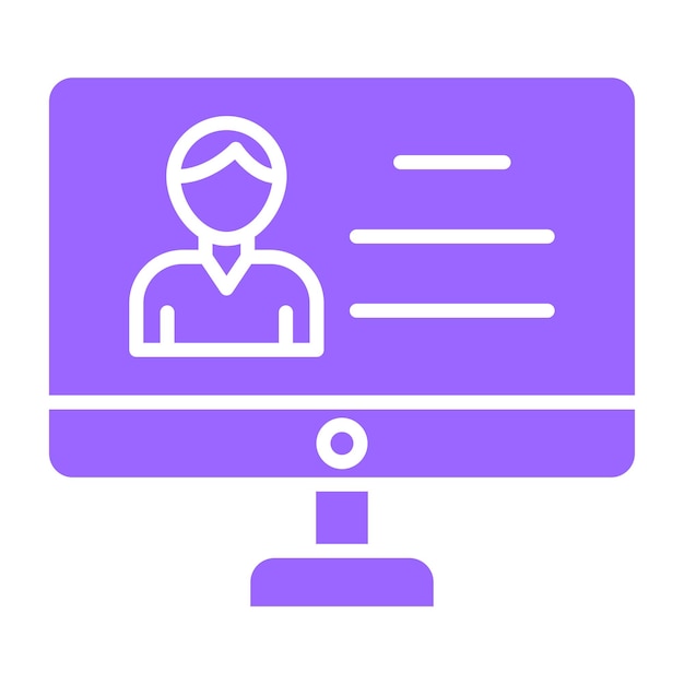 Diseño vectorial Estilo de icono de medios personales