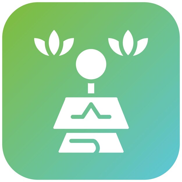 Diseño vectorial Estilo de icono de meditación