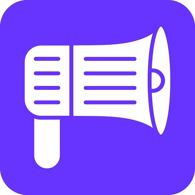 Diseño vectorial Estilo del icono del megáfono